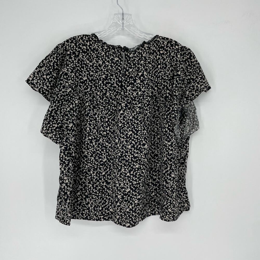 Old Navy Ruffle Sleeve Floral Top Size Large - Picture 4 of 6